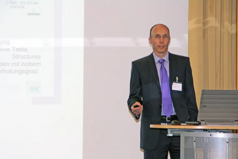 IMC Planungsgesellschaft gmbH informierte auf dem Tekla Anwendertreffen 2013 Bild: IMC Planungsgesellschaft gmbH informierte auf dem Tekla Anwendertreffen 2013