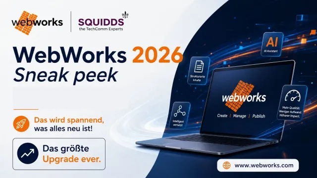 Bild: WebWorks 2026 bringt KI-Assistenz in die Technische Kommunikation