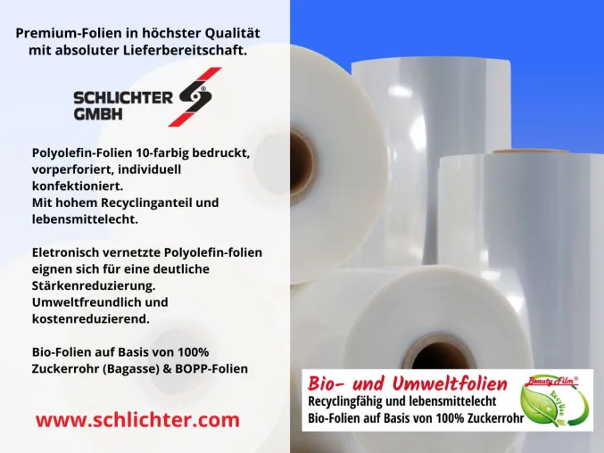 Premium Verpackungs-Folien in höchster Qualität bei absoluter Lieferbereitschaft. Bild: Premium Verpackungs-Folien in höchster Qualität bei absoluter Lieferbereitschaft.