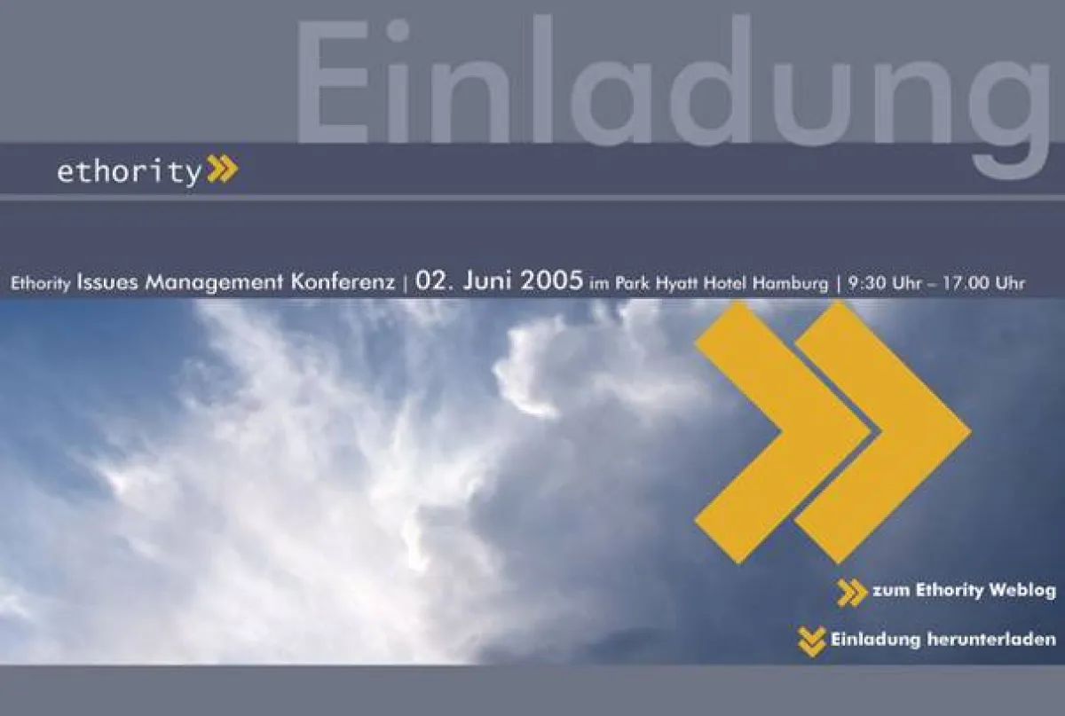 Noch Fragen? Alle wichtigen Informationen zur Issues Management Konferenz gibt es unter www.ethority.de