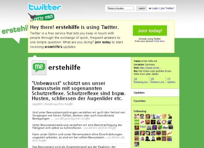 Bild: Lebensrettendes Wissen mit 140 Zeichen