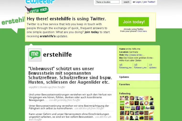 Bild: Lebensrettendes Wissen mit 140 Zeichen