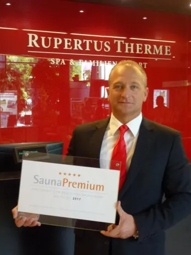 Bild: Qualitätsauszeichnung des Deutschen Sauna-Bundes für die RupertusTherme