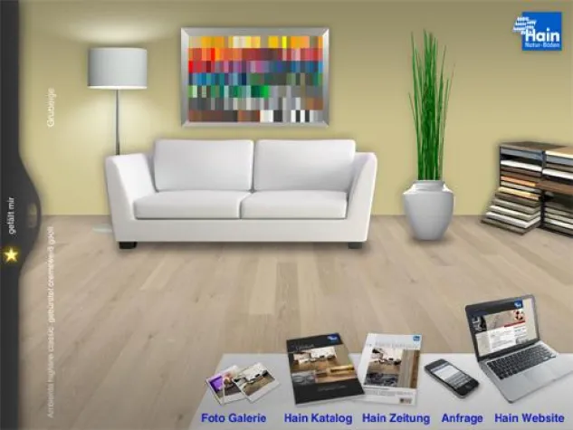 Bild: Holzboden „verlegen“ mit dem iPad