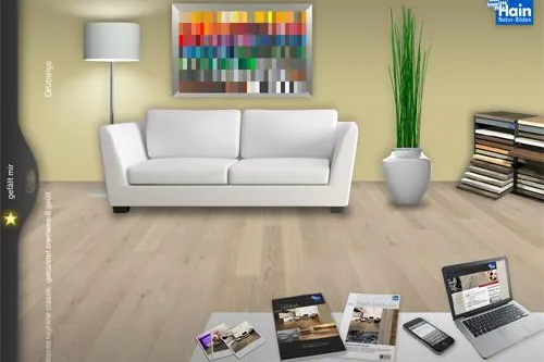 Bild: Holzboden „verlegen“ mit dem iPad