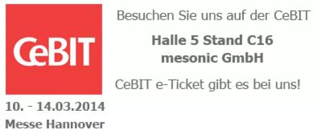 Bild: media-service lädt Sie auf die CeBIT 2014 ein