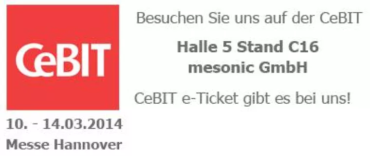 Bild: media-service lädt Sie auf die CeBIT 2014 ein