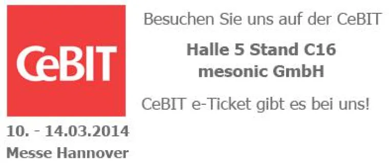 Bild: media-service lädt Sie auf die CeBIT 2014 ein