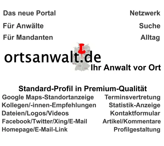 Bild: Das neue Anwaltsportal für Anwälte und Mandanten