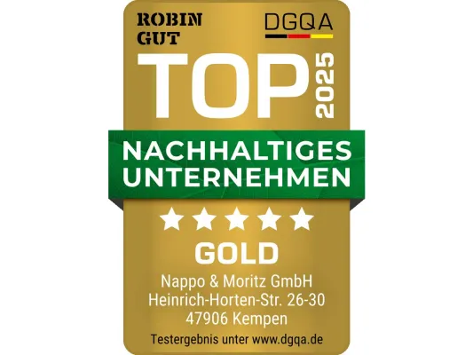 Bild: Nappo erhält das Robin Gut Nachhaltigkeitssiegel in Gold: Tradition trifft Verantwortung