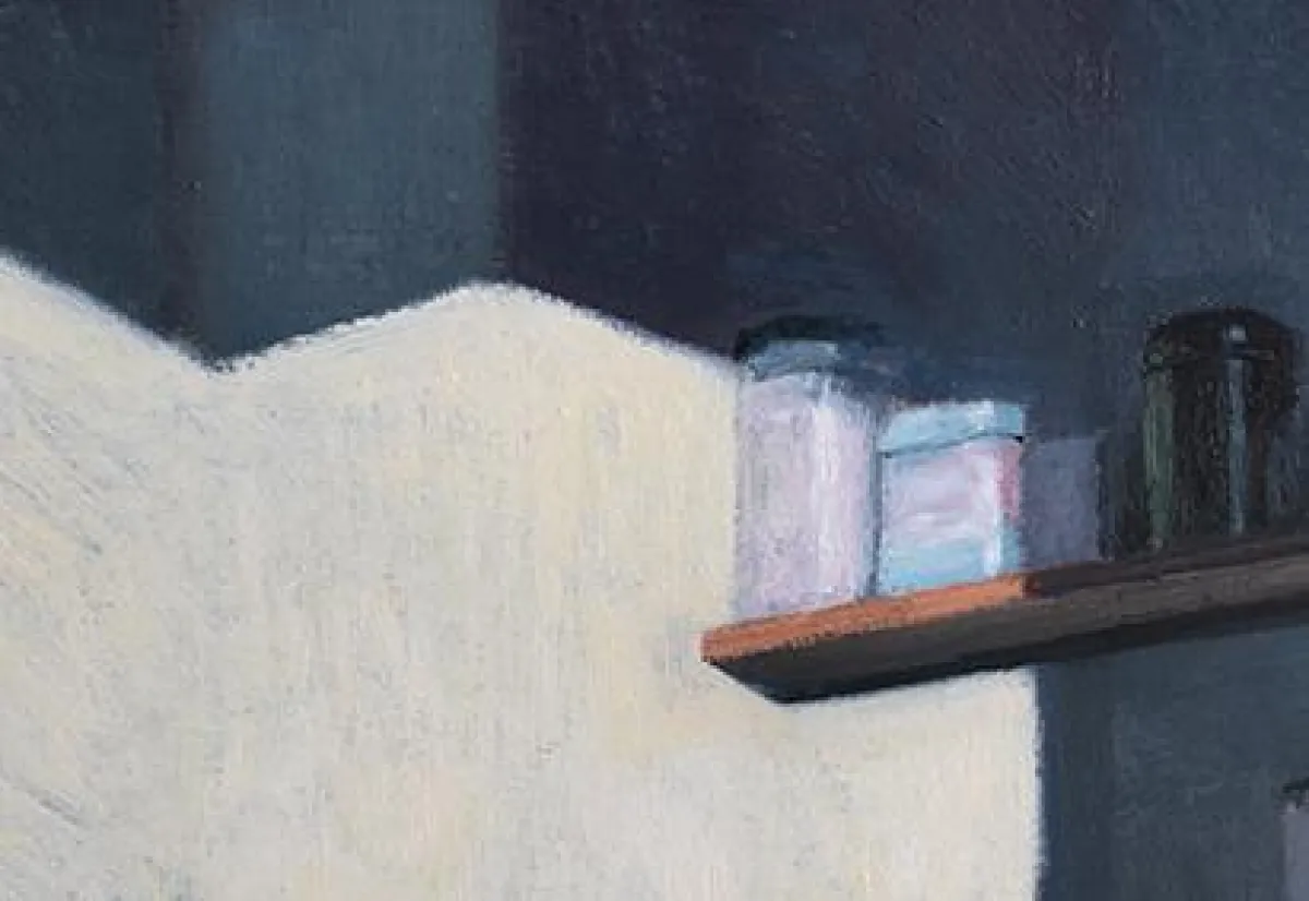 Henrik Hold, o.T., 2014, Öl auf Baumwolle, 105 x 83 cm / Ausschnitt