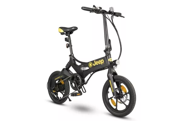 Bild: XXS bei maximaler Flexibilität verspricht das neue Elektro-Faltrad von Jeep E-Bikes