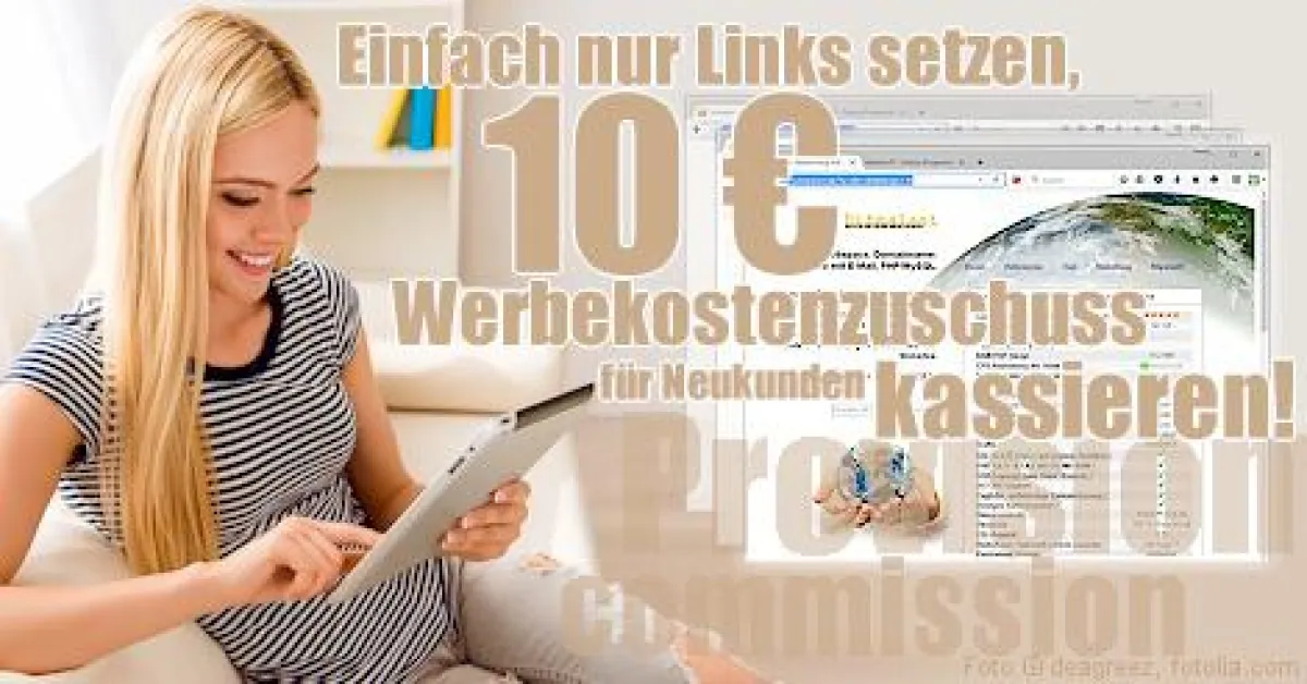So wirbt der Webspace-Provider zur Zeit in sozialen Medien für sein Affiliate-Programm.
