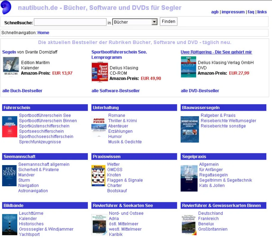 Startseite von nautibuch.de