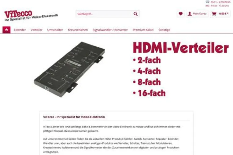 Bild: Neuer Online-Shop www.vitecco.de ab sofort mit Konfigurator!