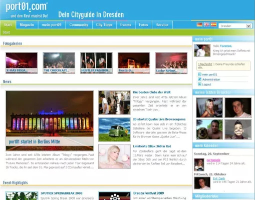 Bild: port01 im Sommer - Redesign Website / Start TV-Kampagne / Auflagenrekord in IVW II/2009 / neue Regionalausgaben