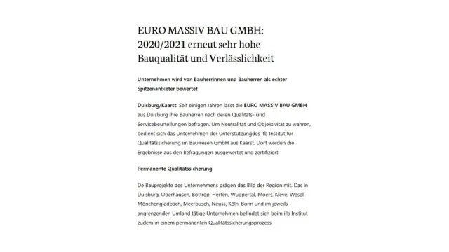 Bild: PR- bzw. Öffentlichkeitsarbeit via Internet ist Bereicherung für jedes Bauunternehmen