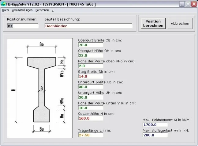 Bausoftware HS-BAU - HS-Kippsicherheit Bild: Bausoftware HS-BAU - HS-Kippsicherheit