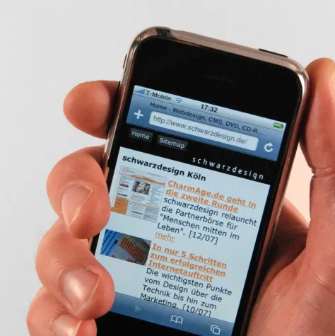 Bild: Websites für iPhone & Co.