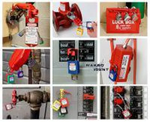 Bild: Lockout-Tagout Sicherheitsschlösser mit Schließzwang