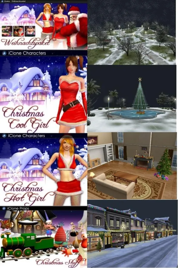 Weihnachtliche Erweiterungen zu iClone 3.0 und CrazyTalk 5.0