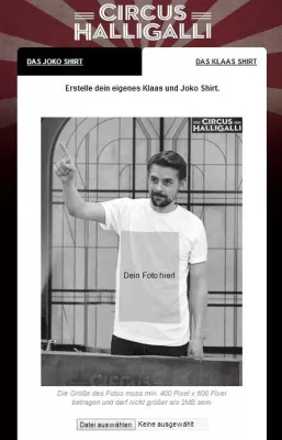 Bild: „CIRCUS HALLIGALLI“ entfacht mit „Magischem T-Shirt“ im Web einen neuen Hype
