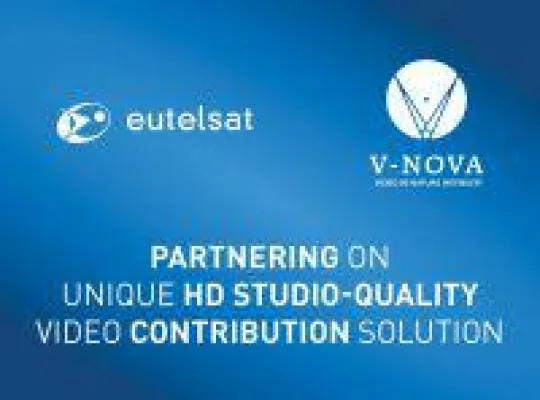 Bild: Eutelsat und V-Nova arbeiten partnerschaftlich bei einzigartiger TV-Zuführlösung in HD-Qualität zusamm