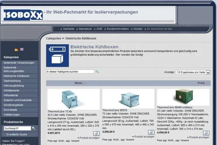 Isolierverpackungen für jede Anforderung – der Isoboxx-Shop von Thermosecure ist vielseitig Bild: Isolierverpackungen für jede Anforderung – der Isoboxx-Shop von Thermosecure ist vielseitig