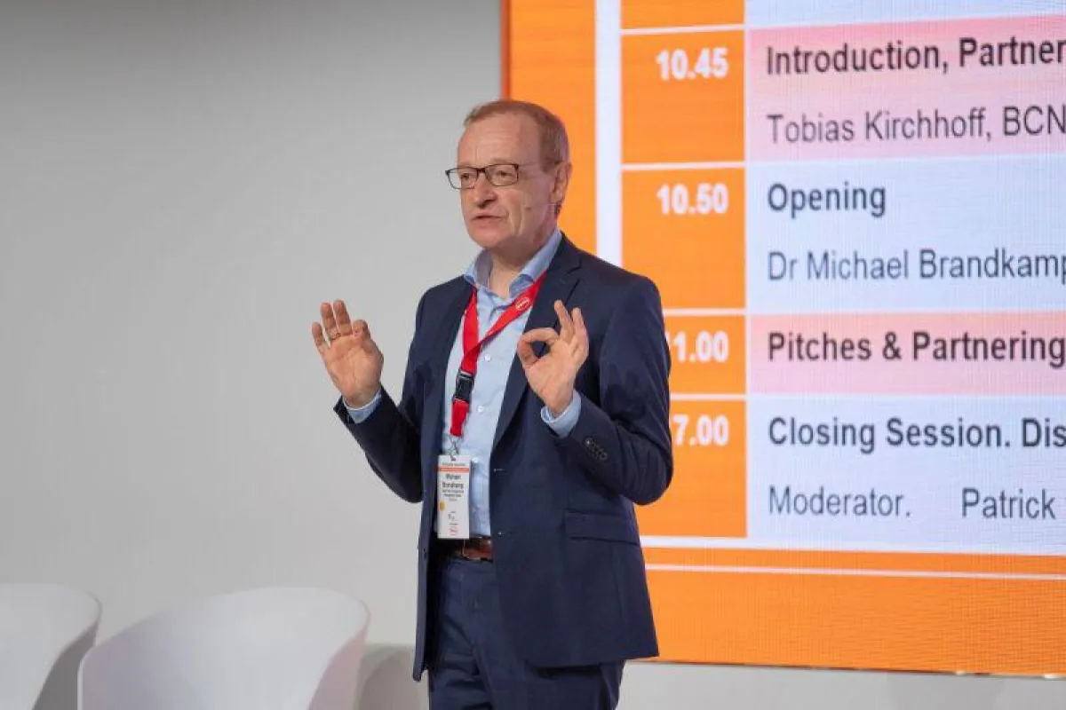 Dr. Michael Brandkamp, Geschäftsführer High-Tech Gründerfonds eröffnet das Speed Dating