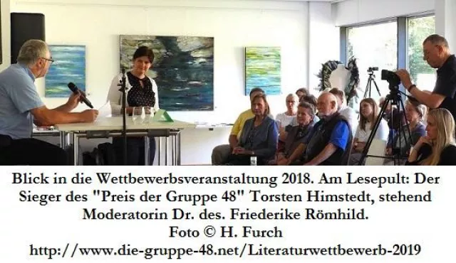 Bild: Ausschreibung des Literaturwettbewerbs 2019 der Gruppe 48 e.V.