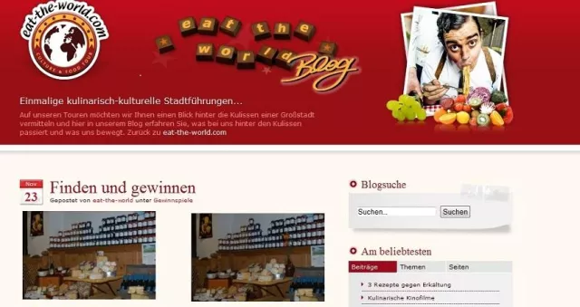 Spurensuche auf kulinarischen Pfaden - eat-the-world startet mit leckerem Gewinnspiel Bild: Spurensuche auf kulinarischen Pfaden - eat-the-world startet mit leckerem Gewinnspiel