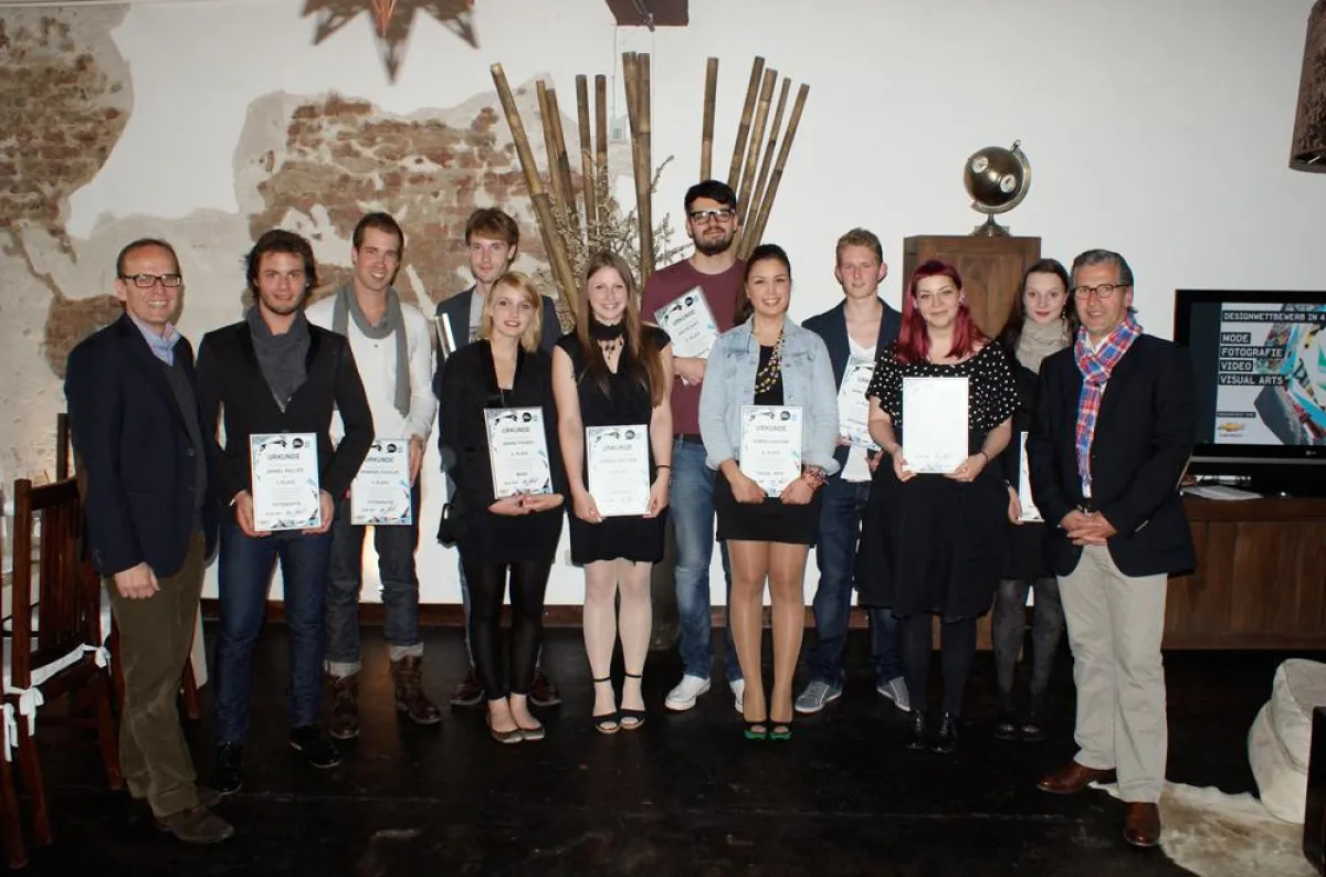 Großartiger Erfolg bei der nationalen Preisverleihung des Young Creative Chevrolet 2012! Fünf der ac