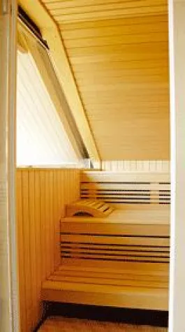 Bild: BEMBERG Sauna mit angepasster Dachschräge