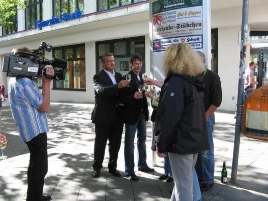 Bild: Das Ende der Kundenstopper in der Steglitzer Schloßstraße