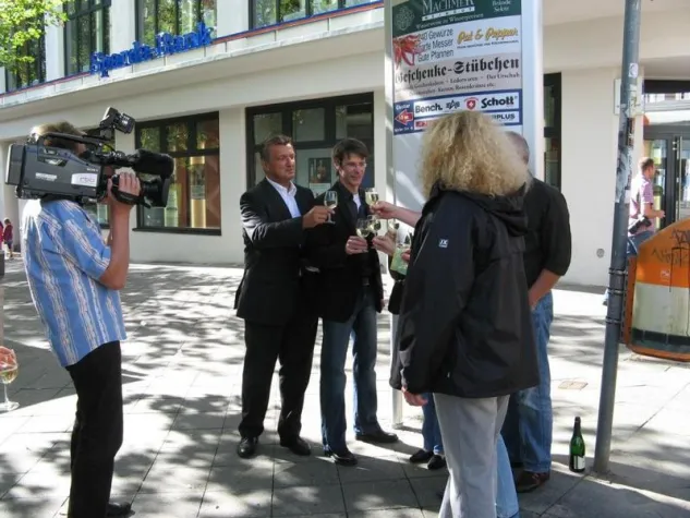 Bild: Das Ende der Kundenstopper in der Steglitzer Schloßstraße