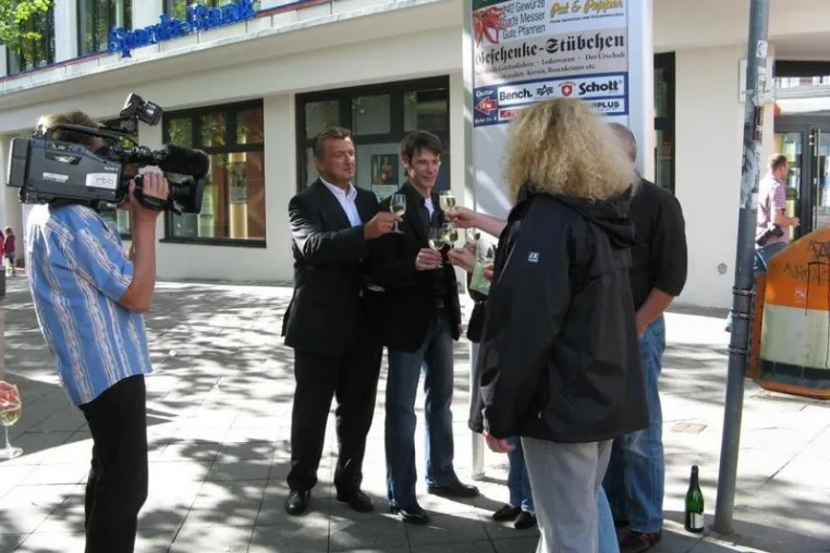 Bild: Das Ende der Kundenstopper in der Steglitzer Schloßstraße