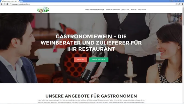 Bild: Gastronomie Portal von genuss7.de ist Online