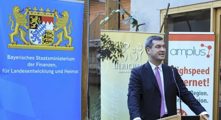 Bild: 500.000 KBit/s per Glasfaser bis ins Haus in der Gemeinde Rimbach (Lkr. Cham)