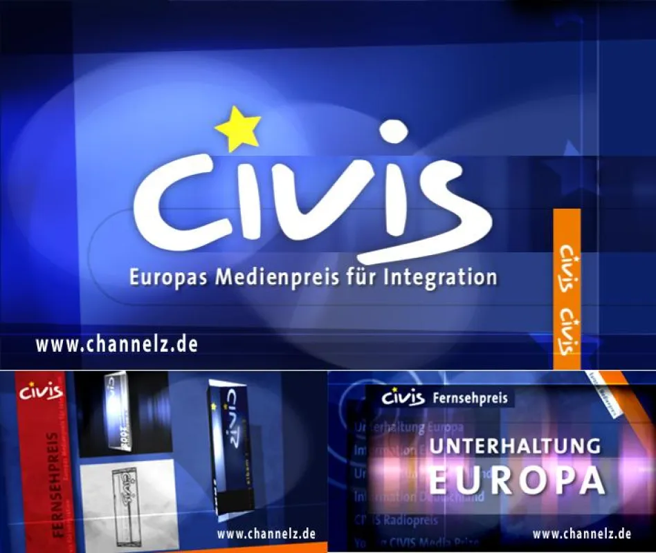 ON AIR Design von Channel Z. Screenshots aus den Jingle der CIVIS Preiskategorien.