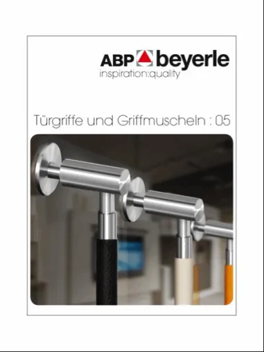 Neuer Katalog von ABP-Beyerle „Türgriffe und Griffmuscheln 05“ Bild: Neuer Katalog von ABP-Beyerle „Türgriffe und Griffmuscheln 05“