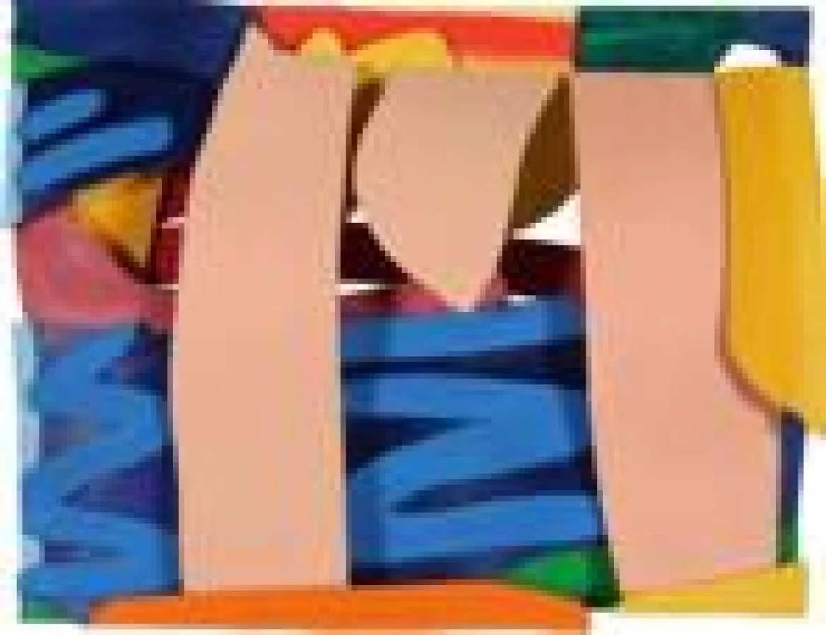 Tom Wesselmann, Maquette for Hancock, 1996, Liquitex auf Karton, 13 x 17 x 1,9 cm