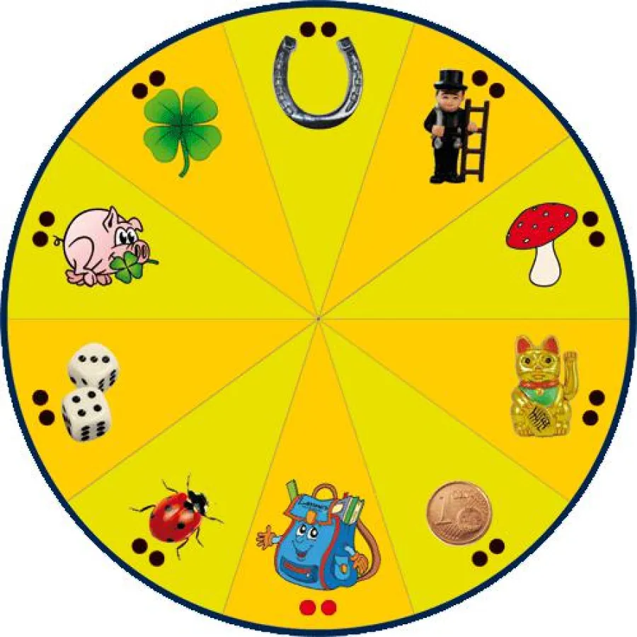 Mit dem Schulranzen-Glücksrad können die Kinder den ganzen Schulranzen sogar gewinnen.