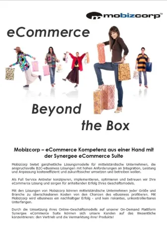 Bild: Mobizcorp Synergee eCommerce Suite - die neue Mittelstandslösung
