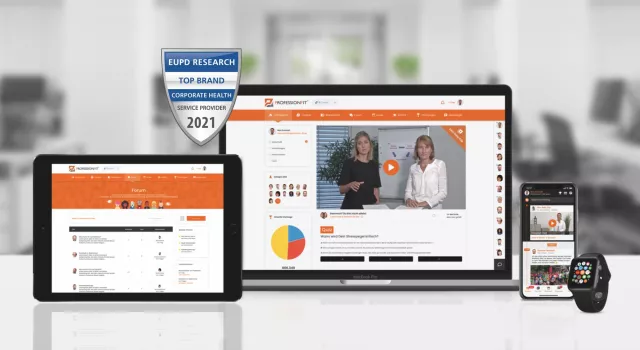 Bild: Profession Fit erhält Qualitätssiegel Top Brand Corporate Health 2021