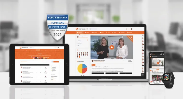 Bild: Profession Fit erhält Qualitätssiegel Top Brand Corporate Health 2021