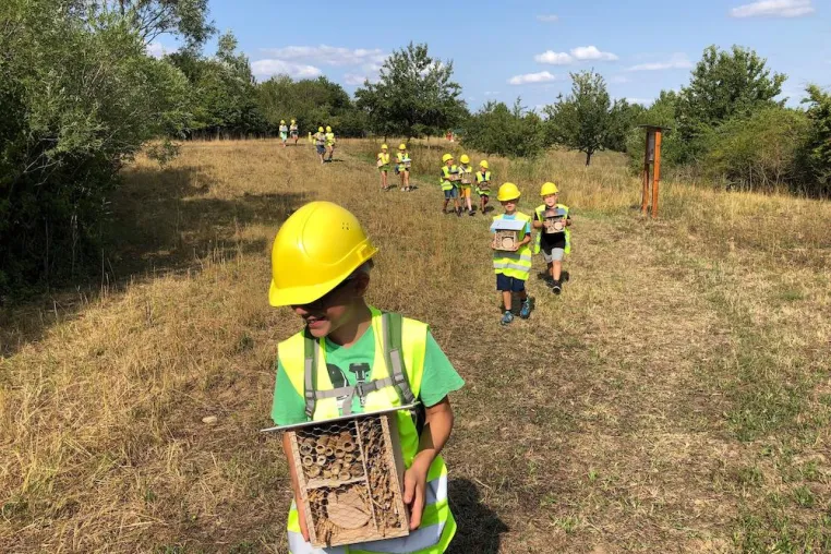 Insektenhotel bauen am Naturlehrpfad – Opterra vermittelt Umweltschutz hautnah Bild: Insektenhotel bauen am Naturlehrpfad – Opterra vermittelt Umweltschutz hautnah