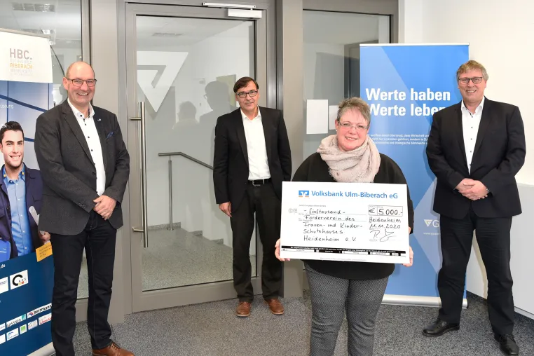 Bild: Wichtige Spende in schweren Zeiten