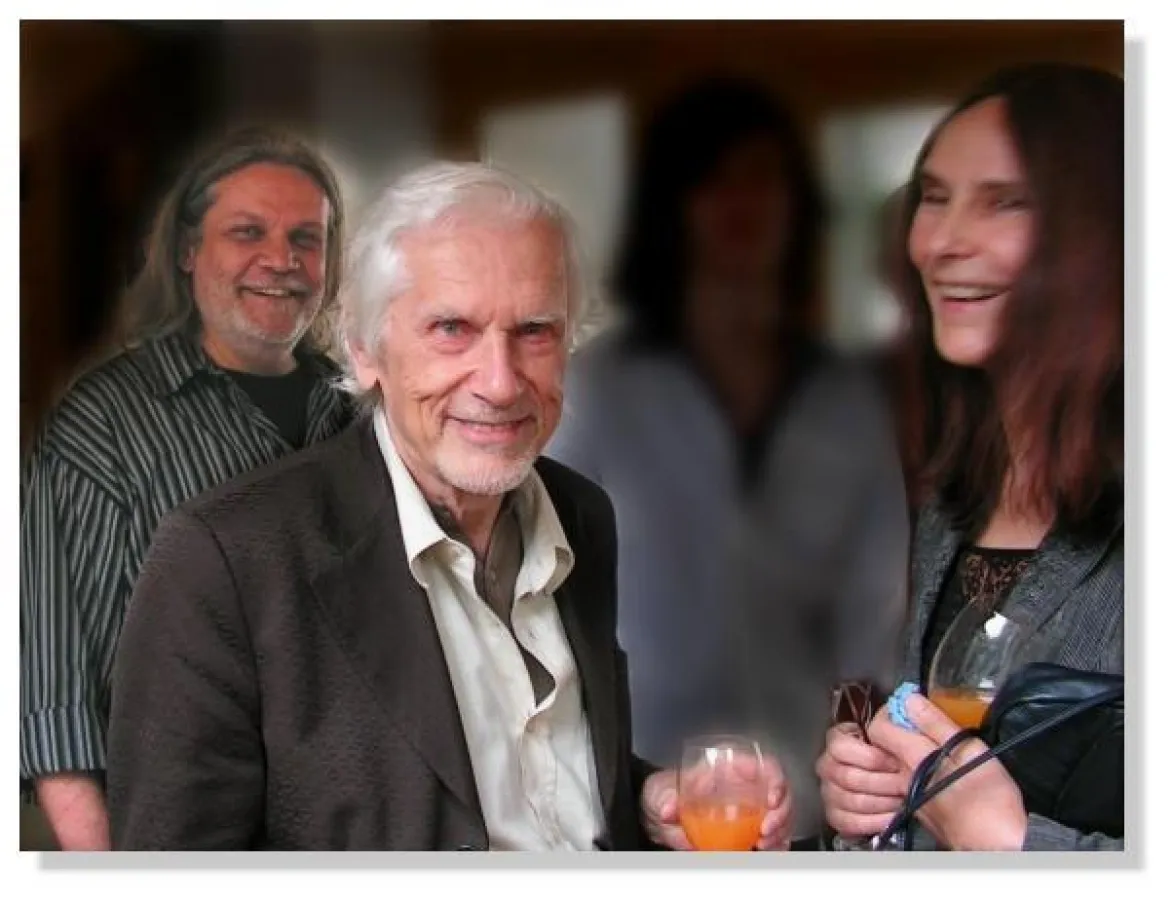 von links nach rechts: Gerhard Höberth, Professor Dr. Herbert W. Franke, Ingrid Kamerbeek