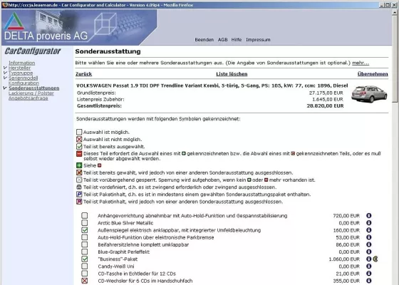 Bild: Delta proveris lädt zur CeBIT – Fahrzeugkonfigurator vorgeführt