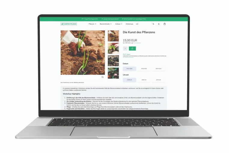 Bild: eCommerce-Komplettlösung ALZURA Flowers bietet praktische Tools für Gärtnereien an